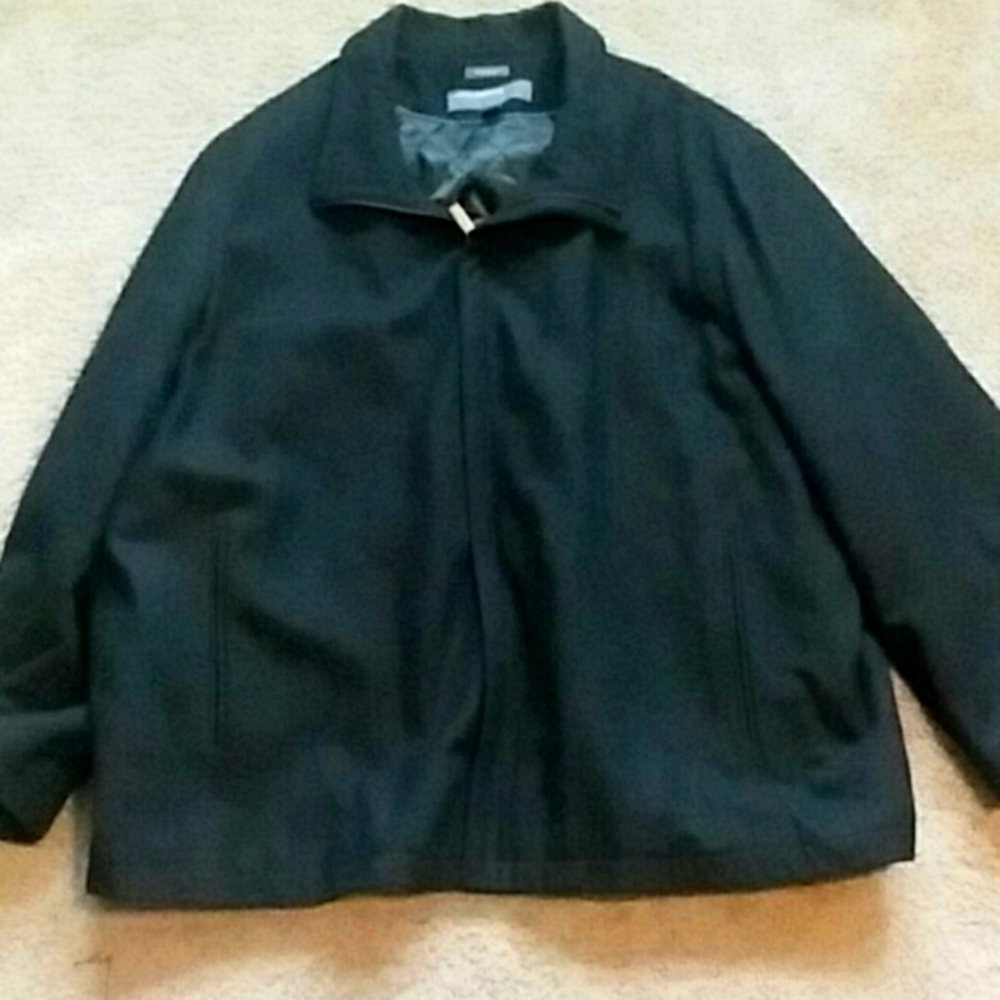 Perry Ellis portfolio Office 52% Wool Blend Men Zip up Jacket Light Size XXXL